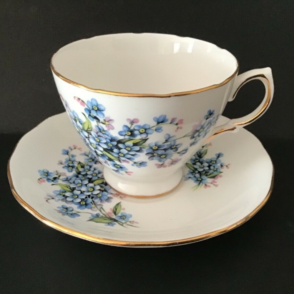 Royal Vale Bone China Tea Cup and Saucer Set